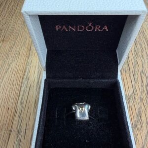 RETIRED Pandora Two Tone T-Shirt Charm #790439
